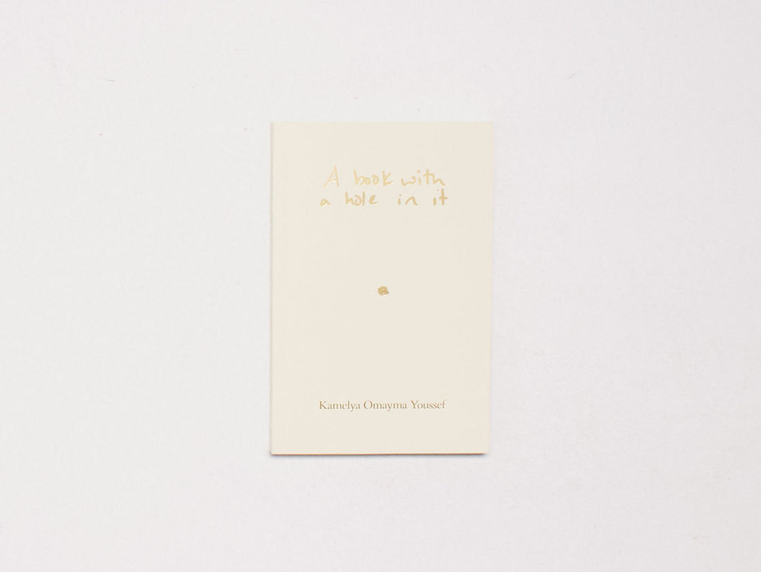 A book with a hole in it