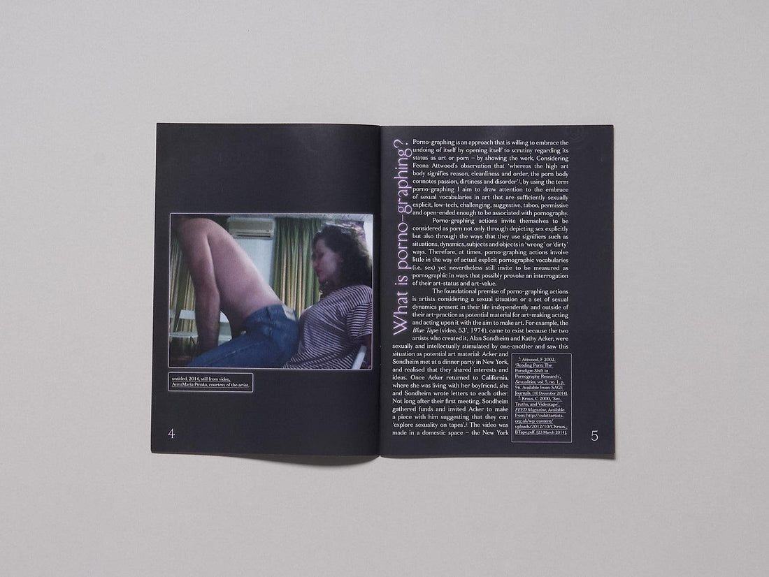 Porno-graphing – what do ’dirty’ subjectivities do to art? - Antenne Books