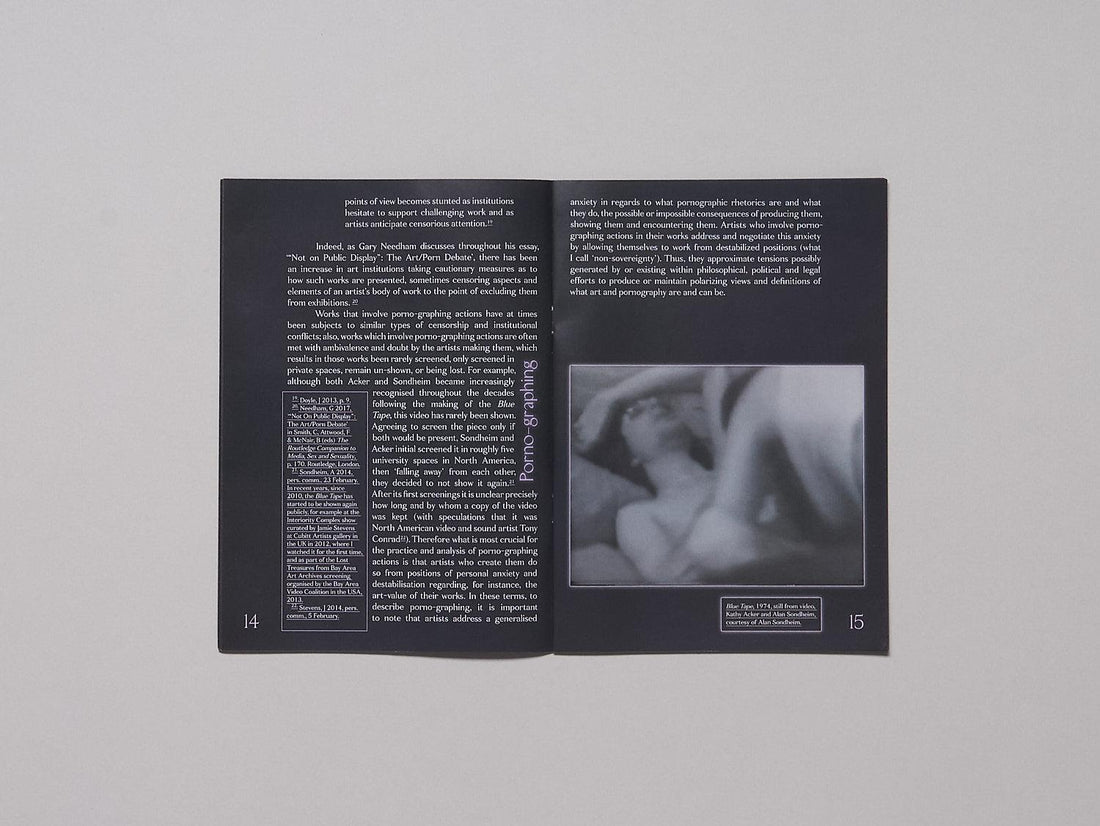 Porno-graphing – what do ’dirty’ subjectivities do to art? - Antenne Books