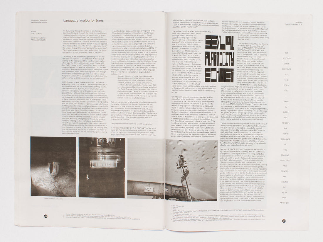 Movement Research Performance Journal #60