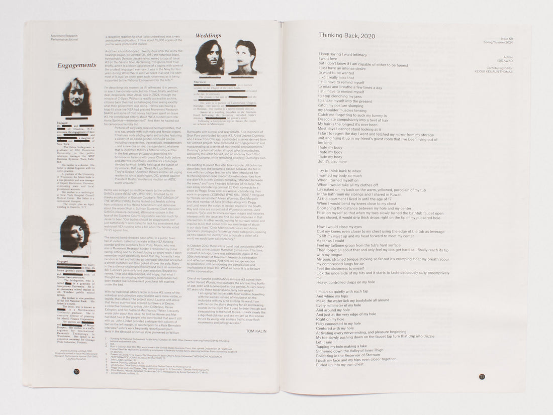 Movement Research Performance Journal #60