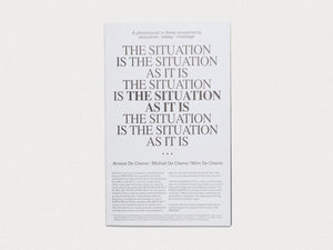 The Situation As It Is - Antenne Books