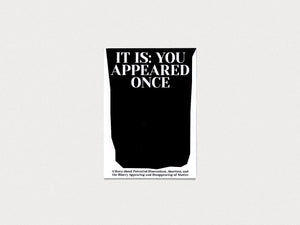 It is: You Appeared Once - Antenne Books