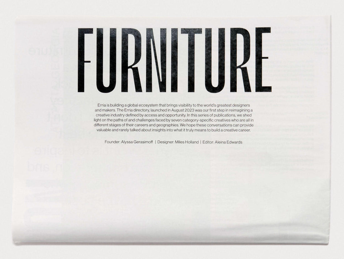 Erria Issue 001: Furniture - Antenne Books
