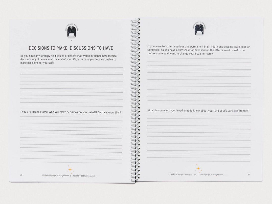 The Death Project Manager Mortality Workbook - Antenne Books