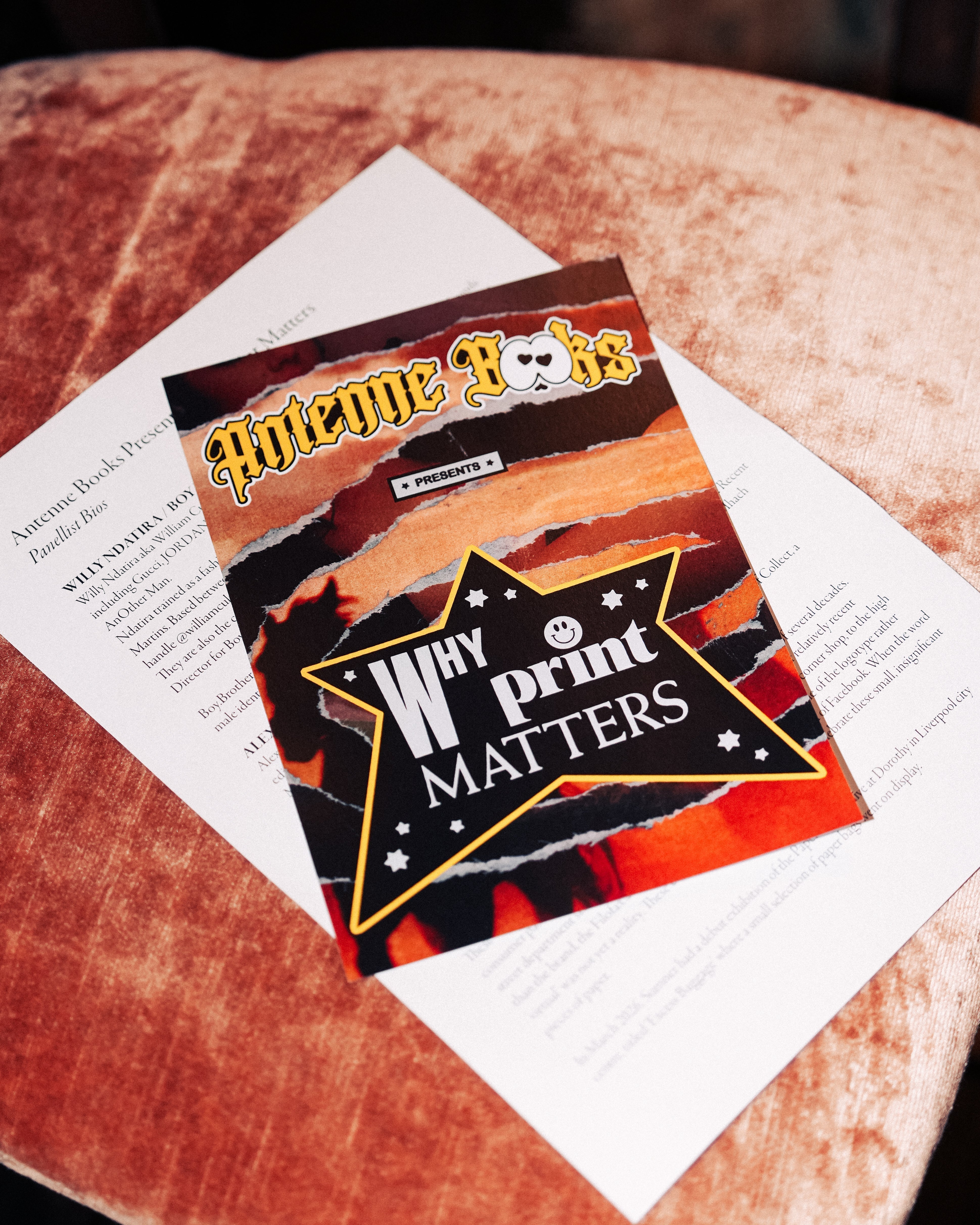 Cover of the book 'Why Print Matters' by Antenne Books.