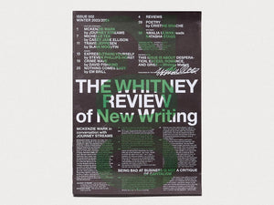 THE WHITNEY REVIEW OF NEW WRITING - Antenne Books