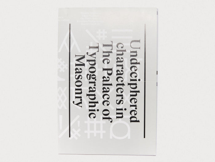 Undeciphered Characters - Antenne Books