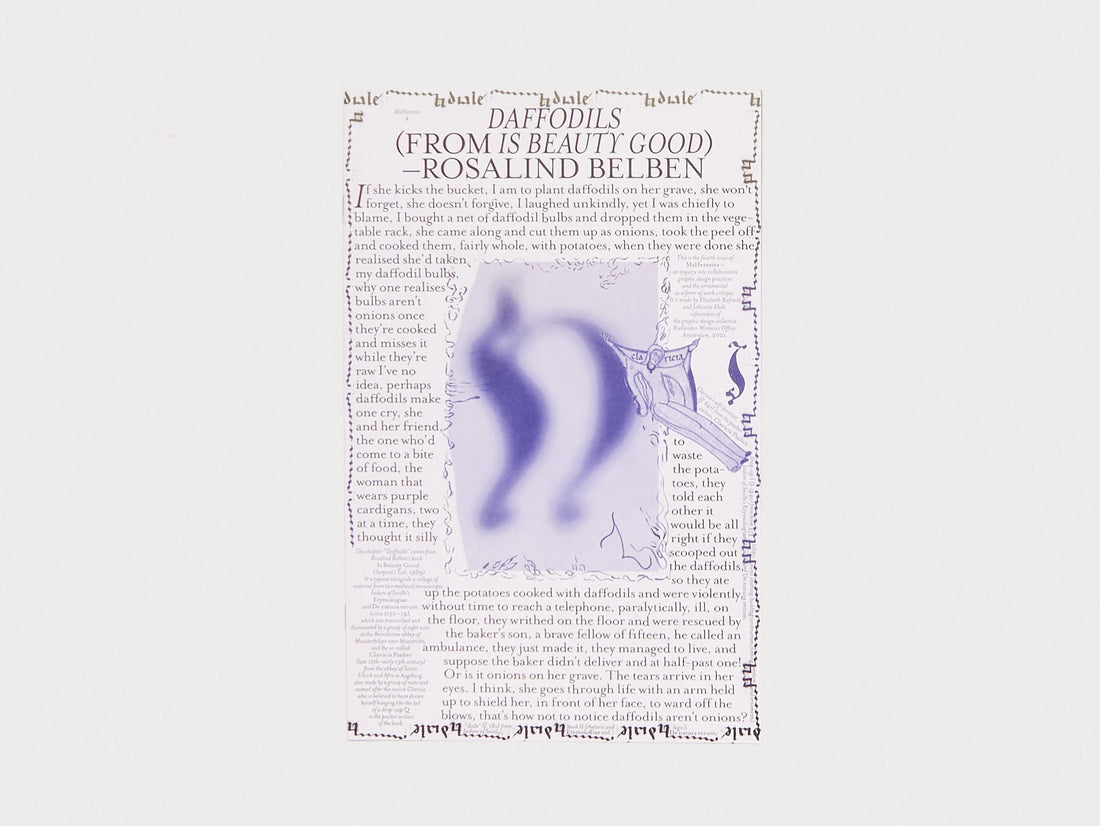 MsHeresies 4 — Daffodils (Rosalind Belben)