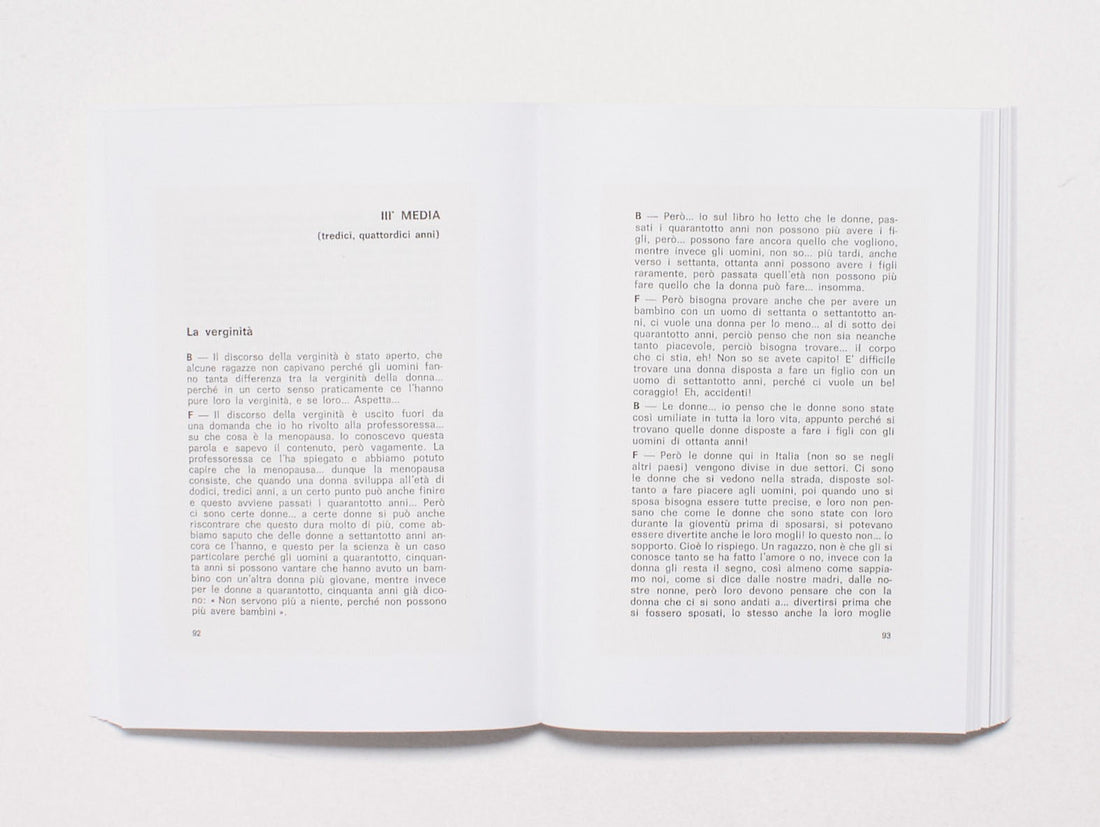 Superior and Inferior. Conversations among girls at middle school