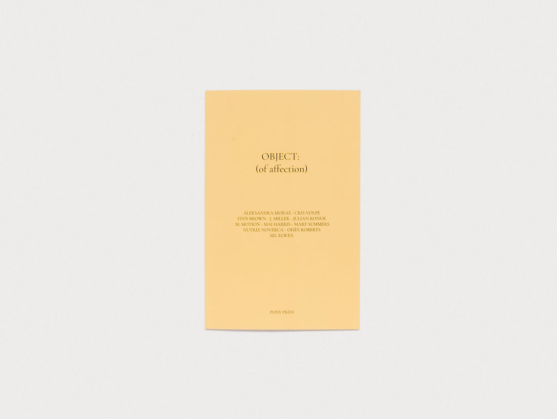 OBJECT: (of affection)