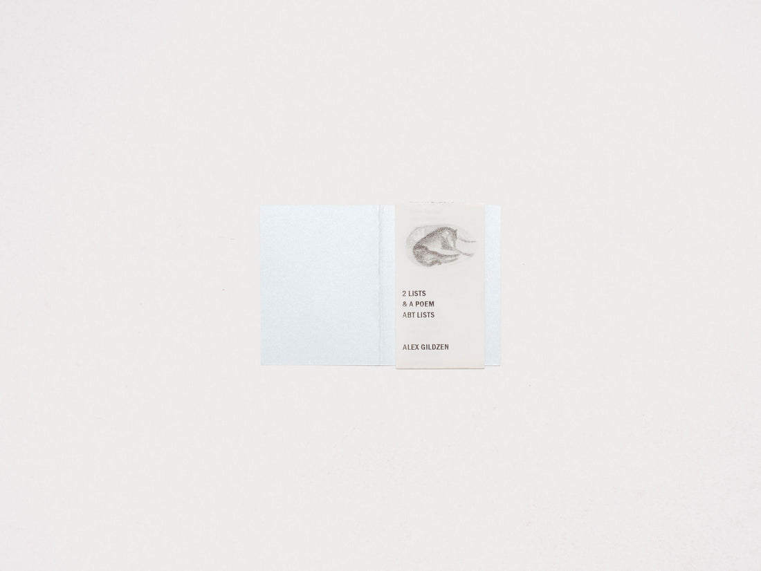 2 Lists & A Poem Abt Lists