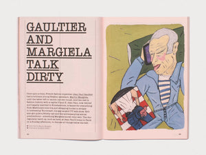 Interior spread from 'GAULTIER AND MARGIELA TALK DIRTY'