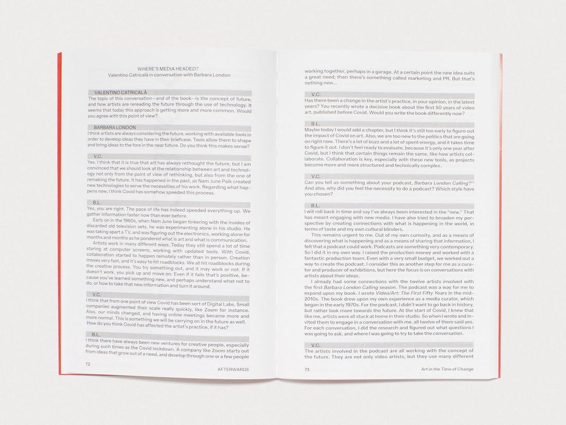 Afterwards: Art in the Time of Change