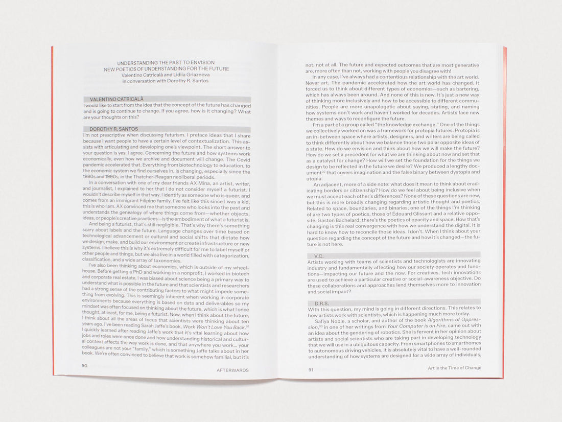 Afterwards: Art in the Time of Change