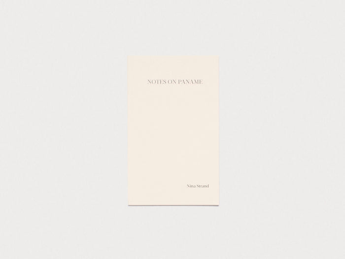 Notes on Paname