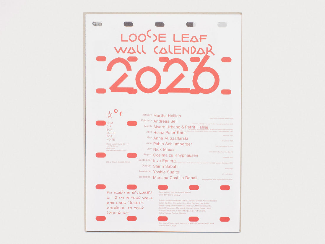Loose Leaf Wall Calendar 2026