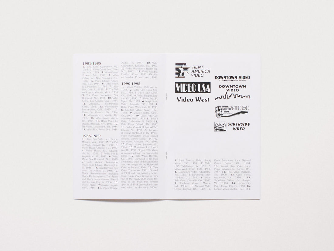 VIDEOLAND: A Visual Catalog of American Video Store Logos, 1980-1995