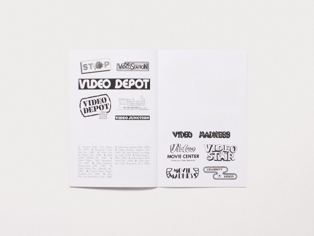 VIDEOLAND: A Visual Catalog of American Video Store Logos, 1980-1995