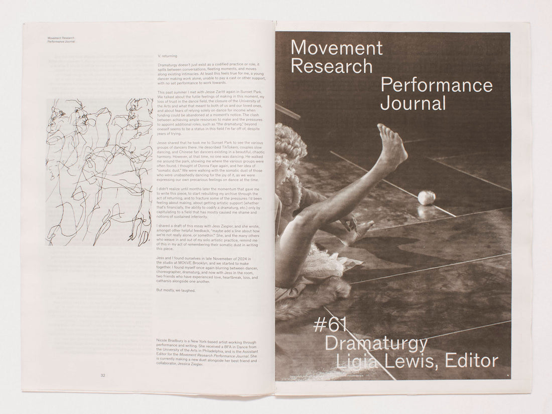 Movement Research Performance Journal #61: Dramaturgy