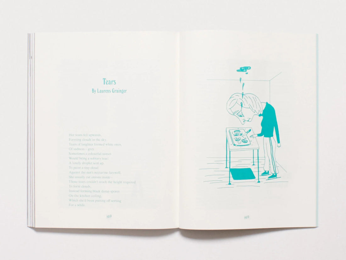 Interior spread from 'Tears' by Laurens Grainger.