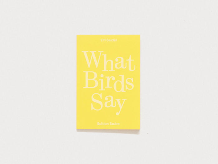 What Birds Say