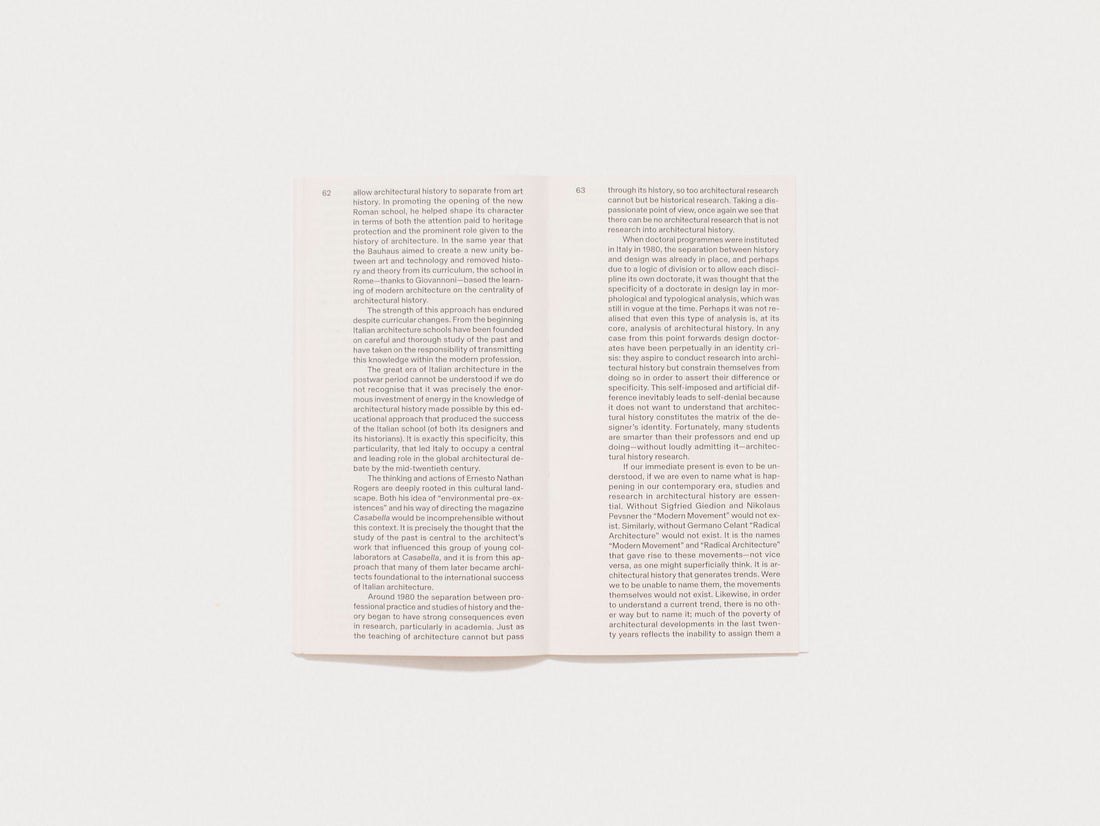 Architecture as a Historical Discipline