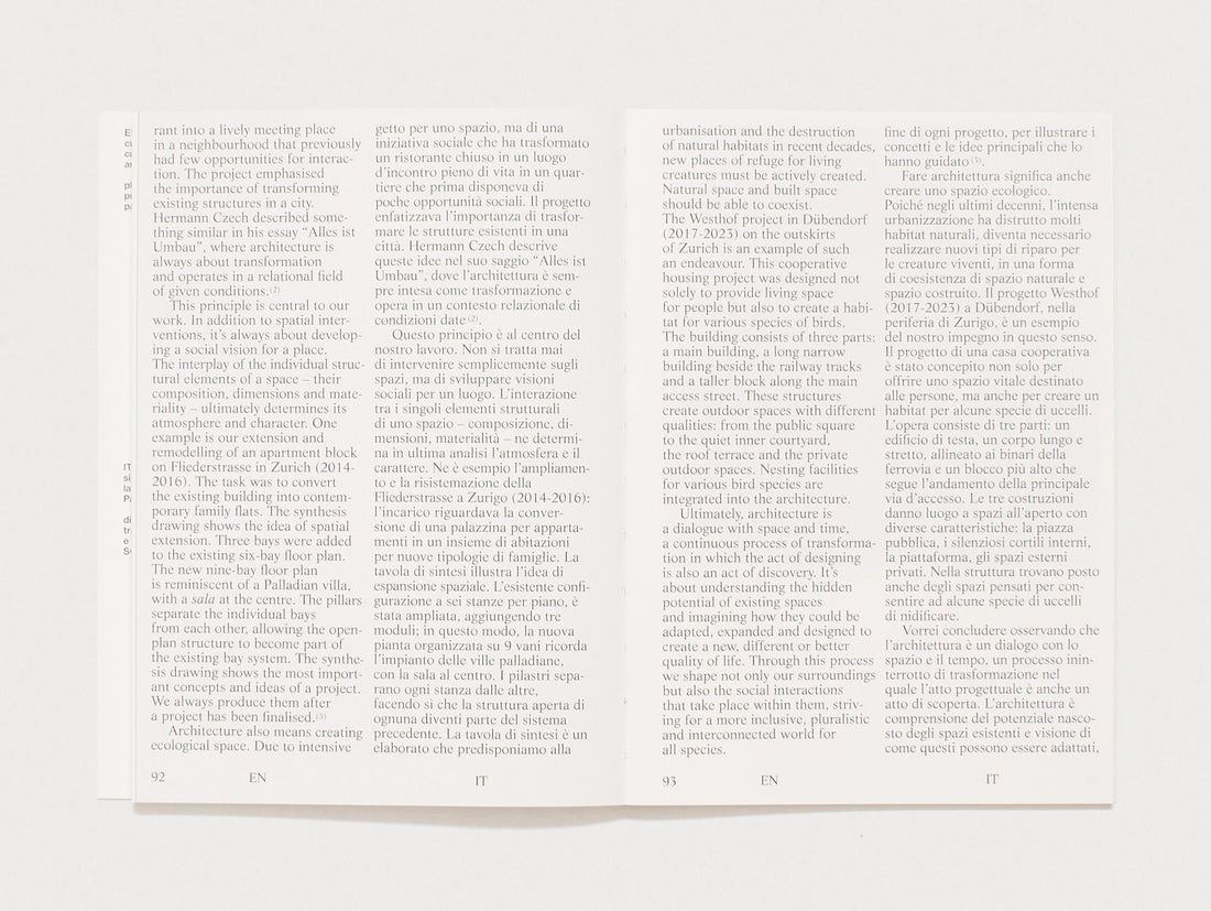 Conversations on Architecture – Swiss Talks – About and Beyond