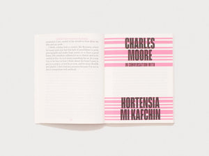 Interior spread from 'Charles Moore in Conversation with Hortensia Mi Kafchin'