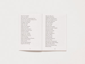 Epithets the Book