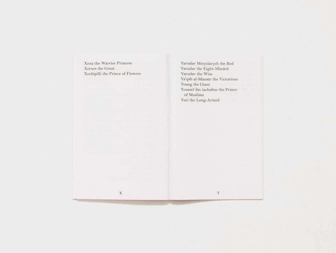 Epithets the Book