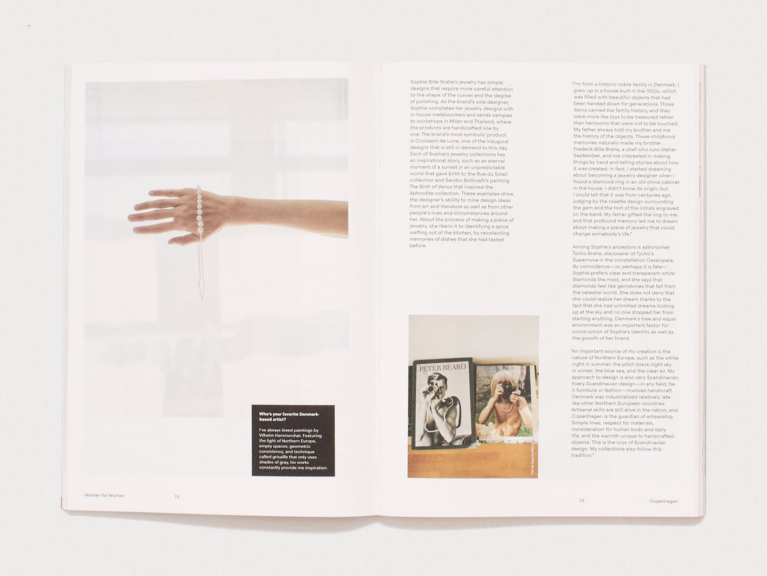 Interior spread from 'Women for Women'