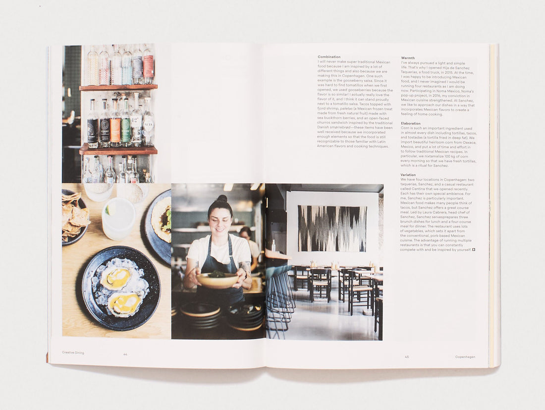 Interior spread from 'Creative Dining'