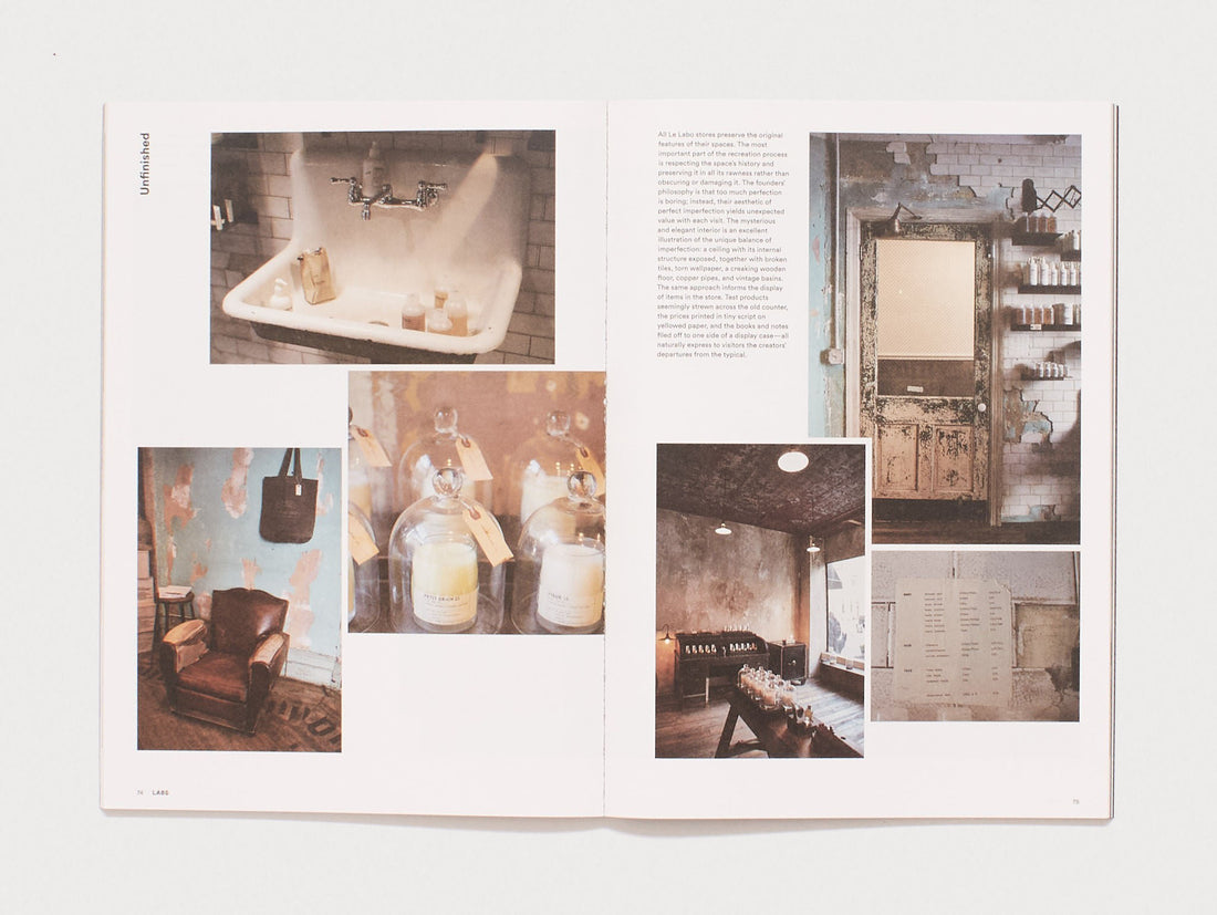 Interior spread from 'Unfinished'