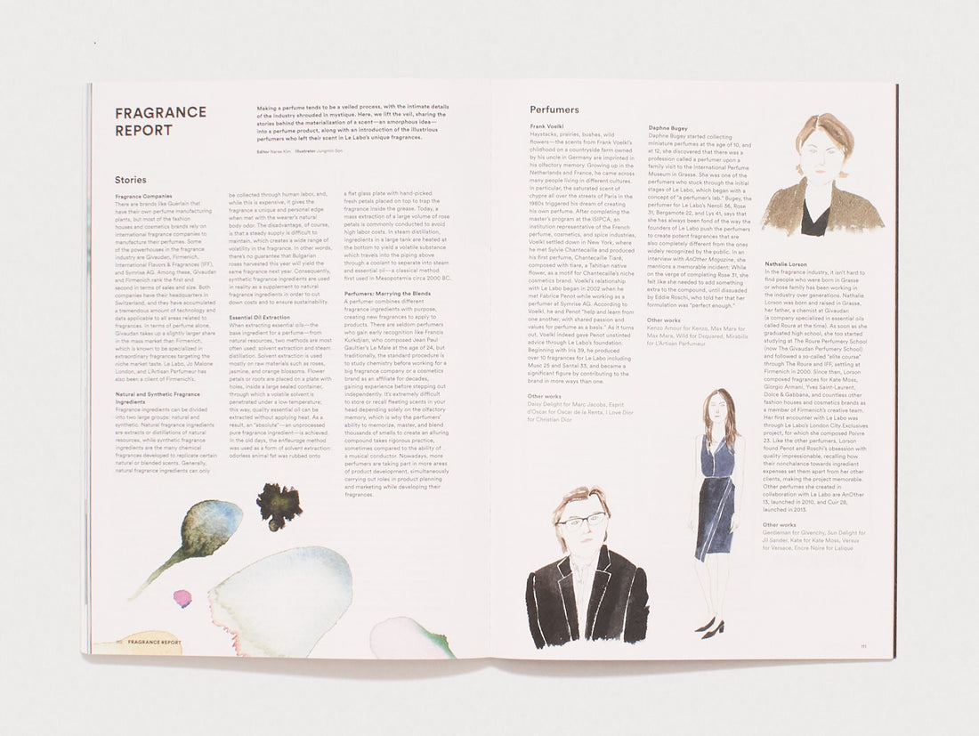 Interior spread from 'FRAGRANCE REPORT'