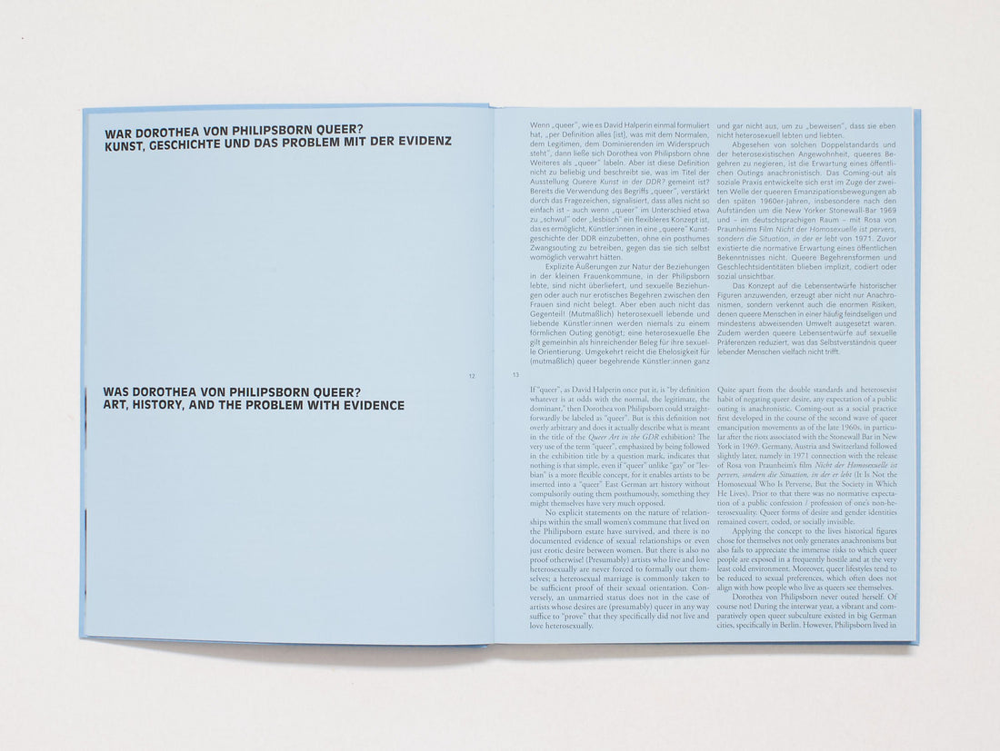Queer Art in the GDR? Biographies Between Underground and Propaganda