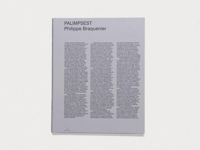 Palimpsest - Antenne Books