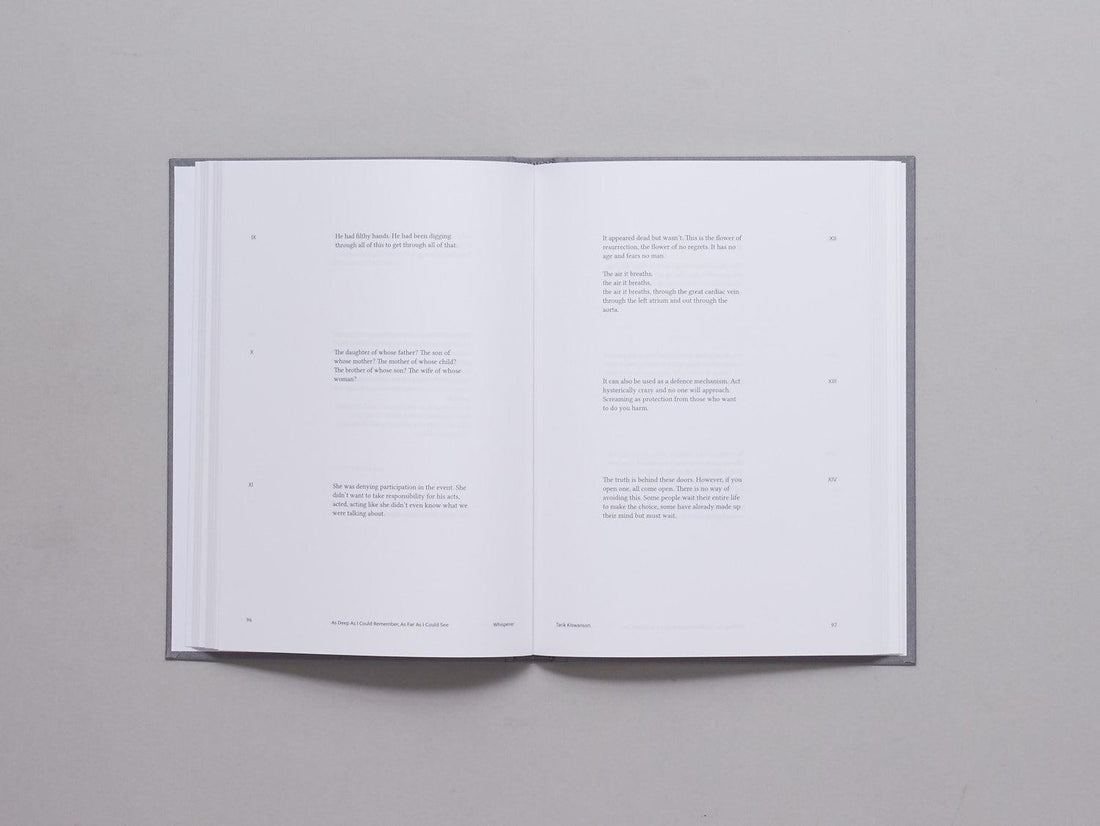 As Deep as I Could Remember, As Far as I Could See - Antenne Books