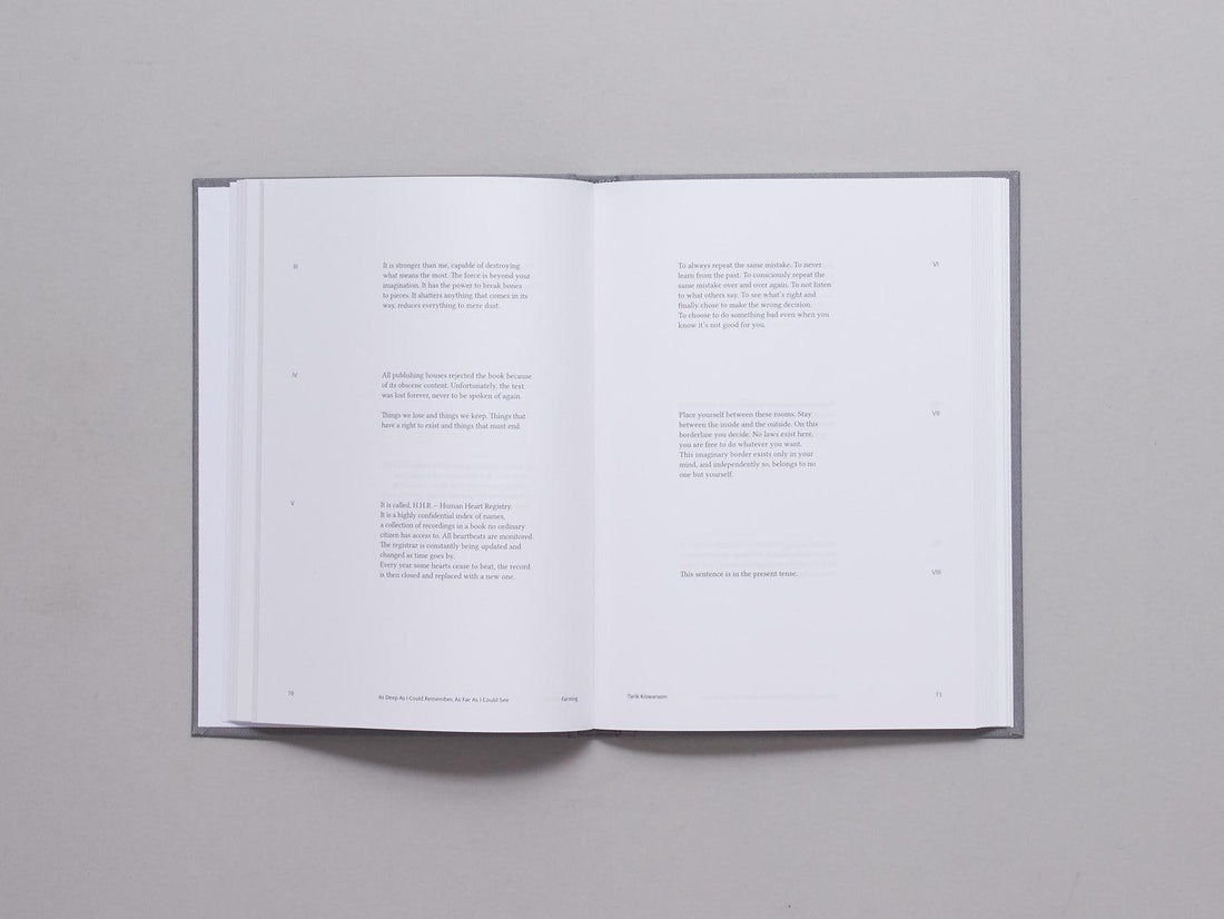 As Deep as I Could Remember, As Far as I Could See - Antenne Books