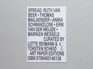 Spread: Ruth van Beek, Thomas Mailaender, Anika Schwarzlose, Erik van der Weijde, Mariken Wessels - Antenne Books