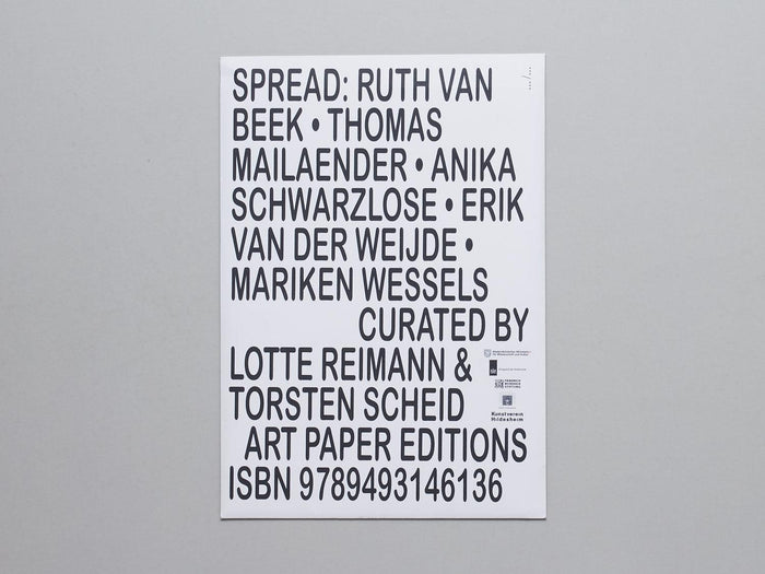 Spread: Ruth van Beek, Thomas Mailaender, Anika Schwarzlose, Erik van der Weijde, Mariken Wessels - Antenne Books