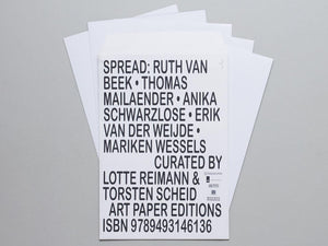 Spread: Ruth van Beek, Thomas Mailaender, Anika Schwarzlose, Erik van der Weijde, Mariken Wessels - Antenne Books