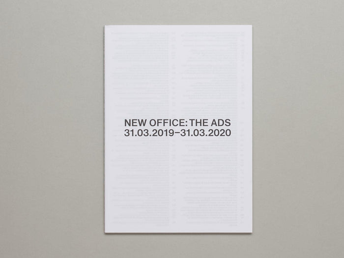 NEW OFFICE: THE ADS - Antenne Books