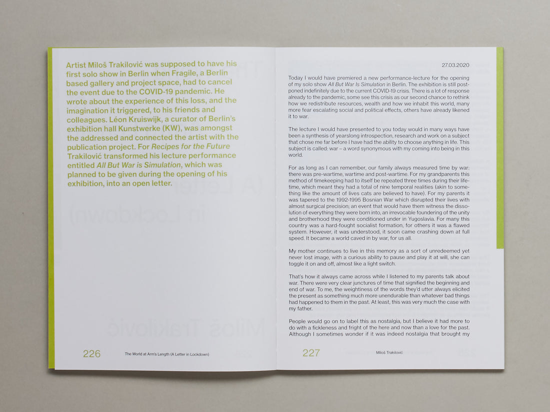 Recipes for the Future