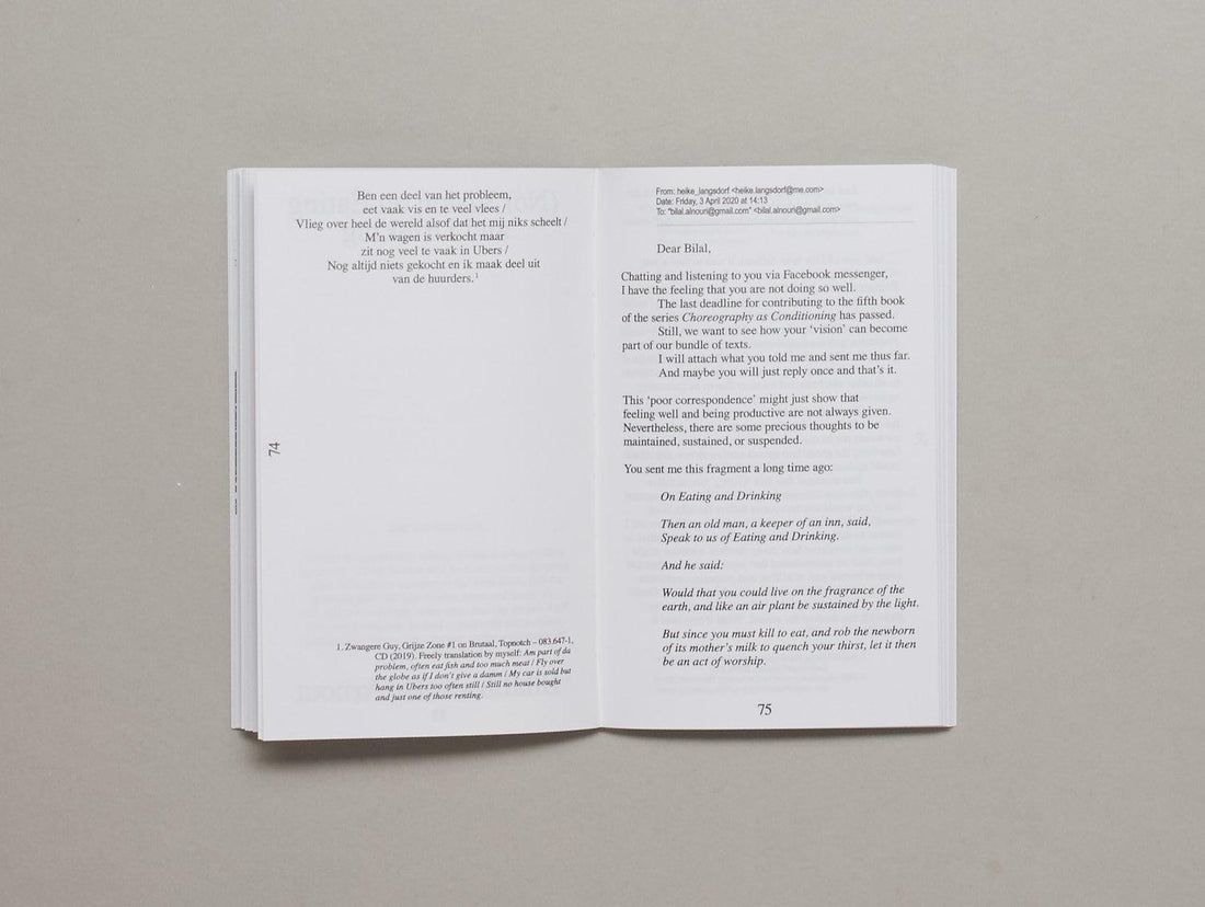 Choreography as Conditioning … Through Practices - Antenne Books