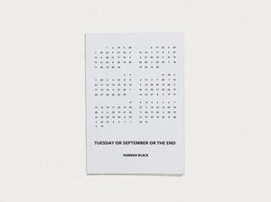 Tuesday or September or The End - Antenne Books