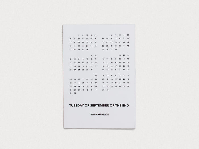 Tuesday or September or The End - Antenne Books