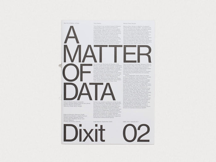 A Matter of Data