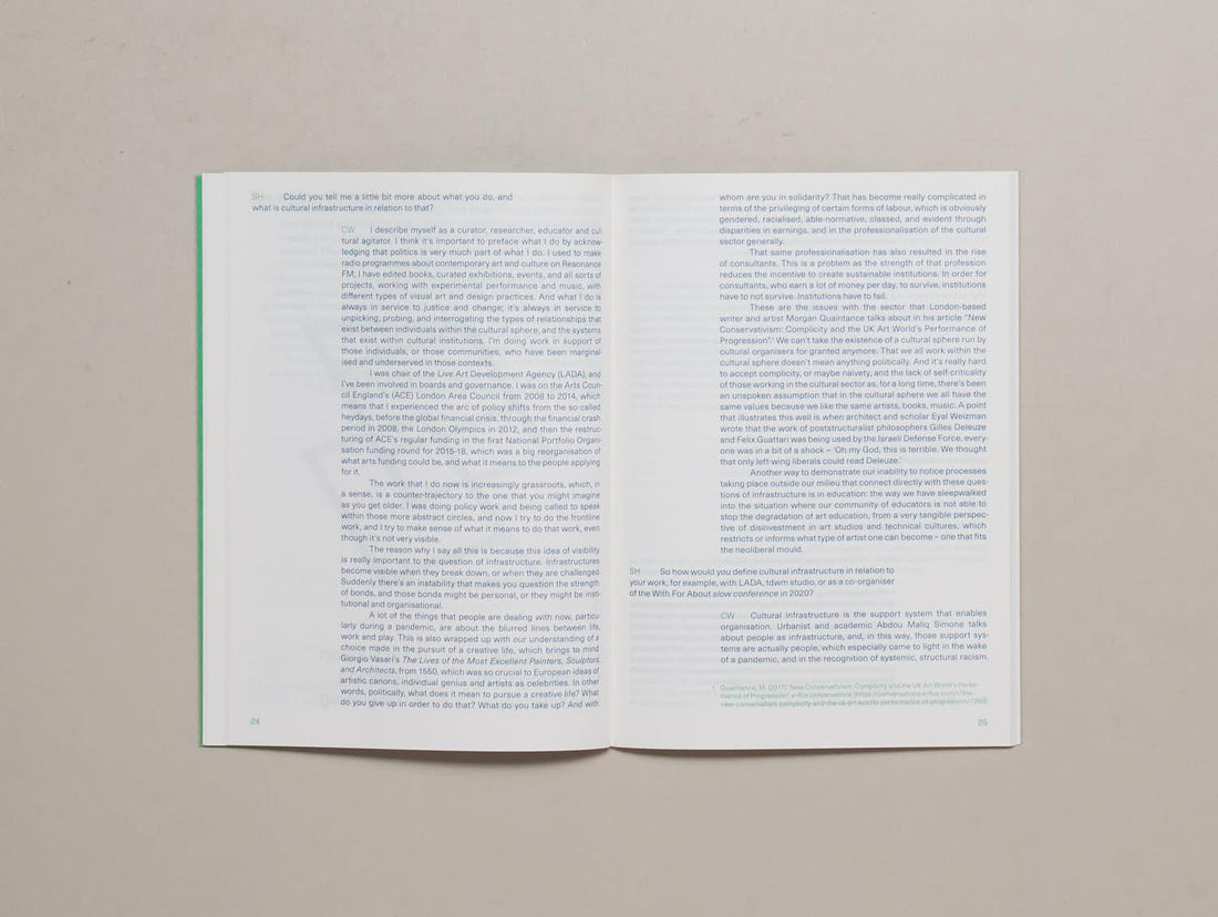 Infrastructuring: Four Conversations on Cultural Infrastructure - Antenne Books