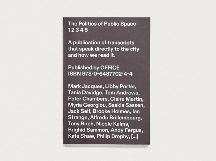 The Politics of Public Space - Antenne Books